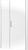 Deante Moon Drzwi prysznicowe wnękowe 90 cm - uchylne KTM 011P